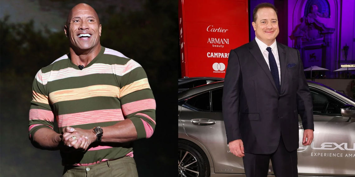 Dwayne Johnson celebrates his Friend Brendan Fraser acclaimed in Venice for The Whale